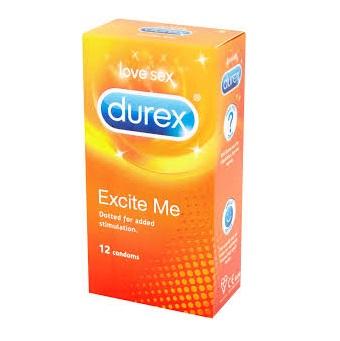 12 קונדומים מנוקדים - DUREX EXCITE ME