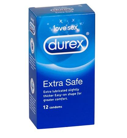 12 קונדומים עבים DUREX EXTRA SAFE