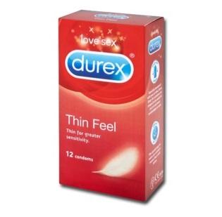 12 קונדומים דקים  DUREX Thin Feel